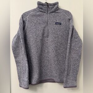 Patagonia  Women’s Zip Purple Gray Size Medium Sweater